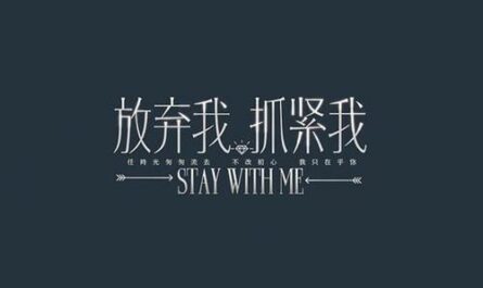 Stay With Me放弃我，抓紧我(Fang Qi Wo Zhua Jin Wo) Stay With Me OST By Jin Zhiwen金志文